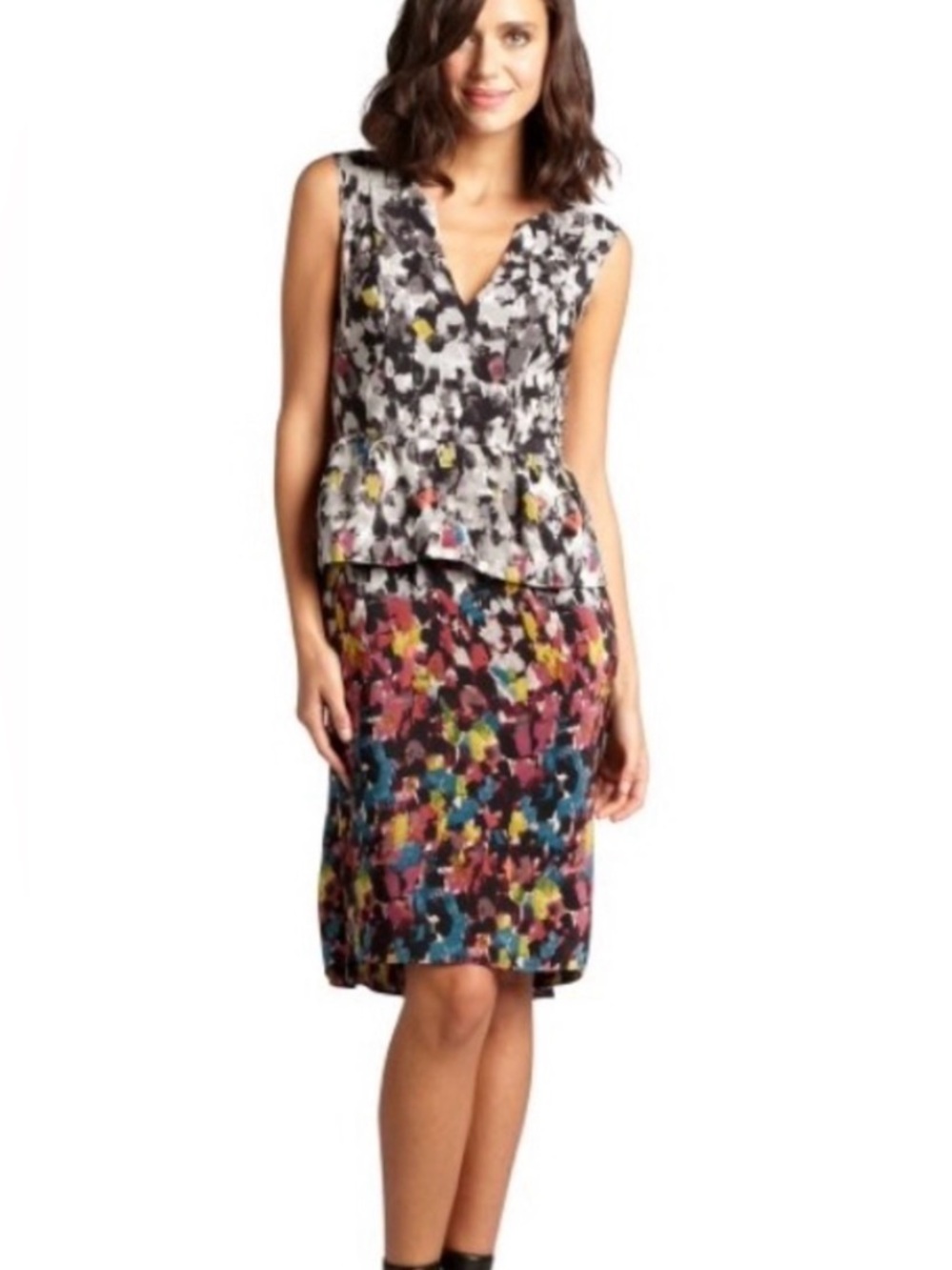 BCBG MaxAzria 100% Silk Amalia Dress
